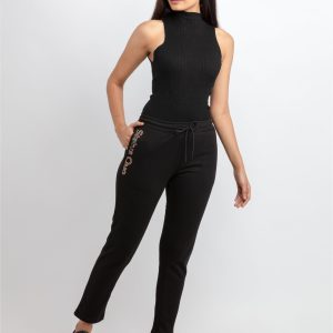 Status Quo Womens Solid Regular Fit Trackpants