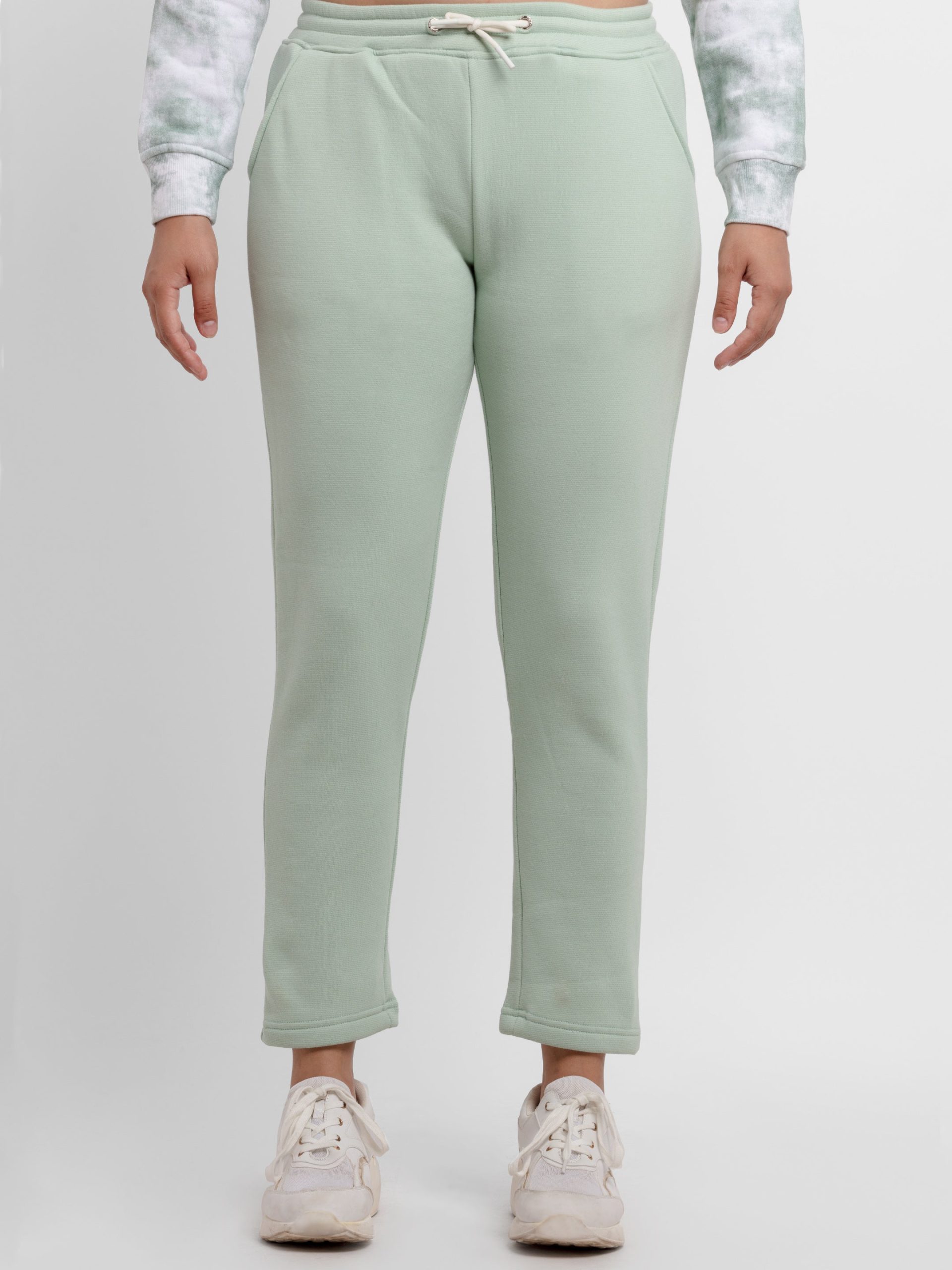 Womens Solid Regular Fit Trackpants