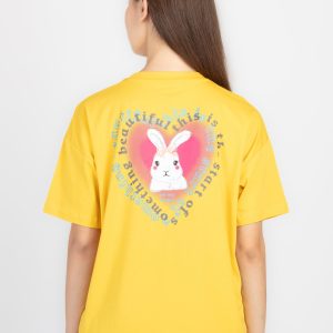 Womens Front & Back Print Oversized T-Shirt