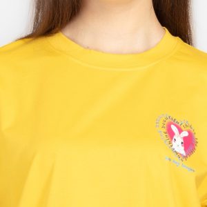 Womens Front & Back Print Oversized T-Shirt