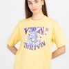 Womens Front & Back Print Oversized T-Shirt