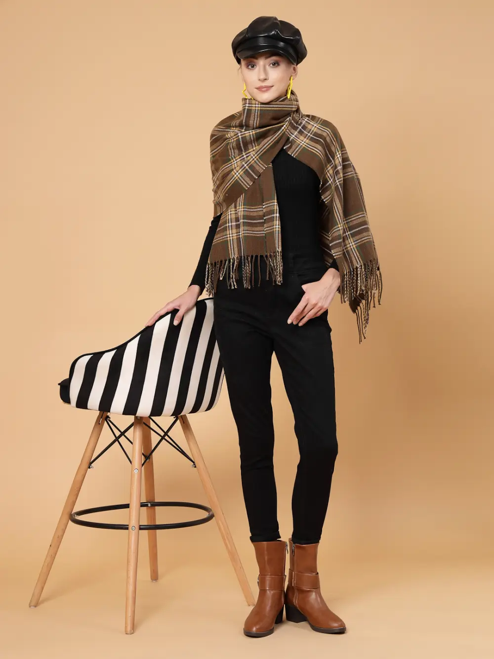 Checked Stole