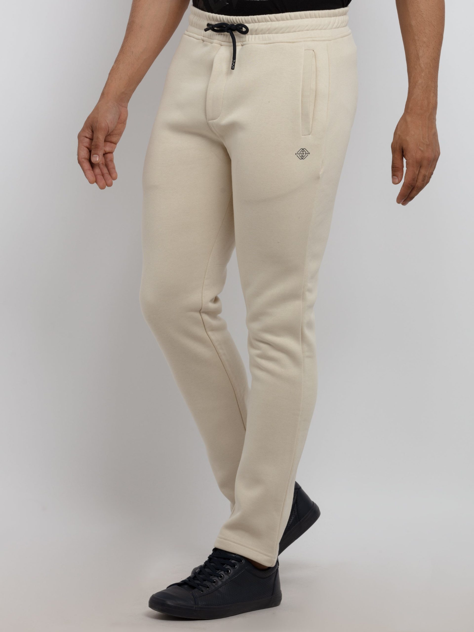 Mens Solid Regular Fit Track Pants
