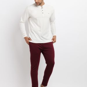 Status Quo Mens Solid Regular Fit Trackpants