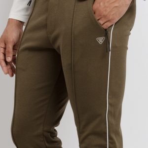 Status Quo Mens Solid Regular Fit Trackpants