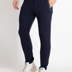 Mens Solid Regular Fit Track Pants