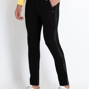 Mens Solid Regular Fit Track Pants