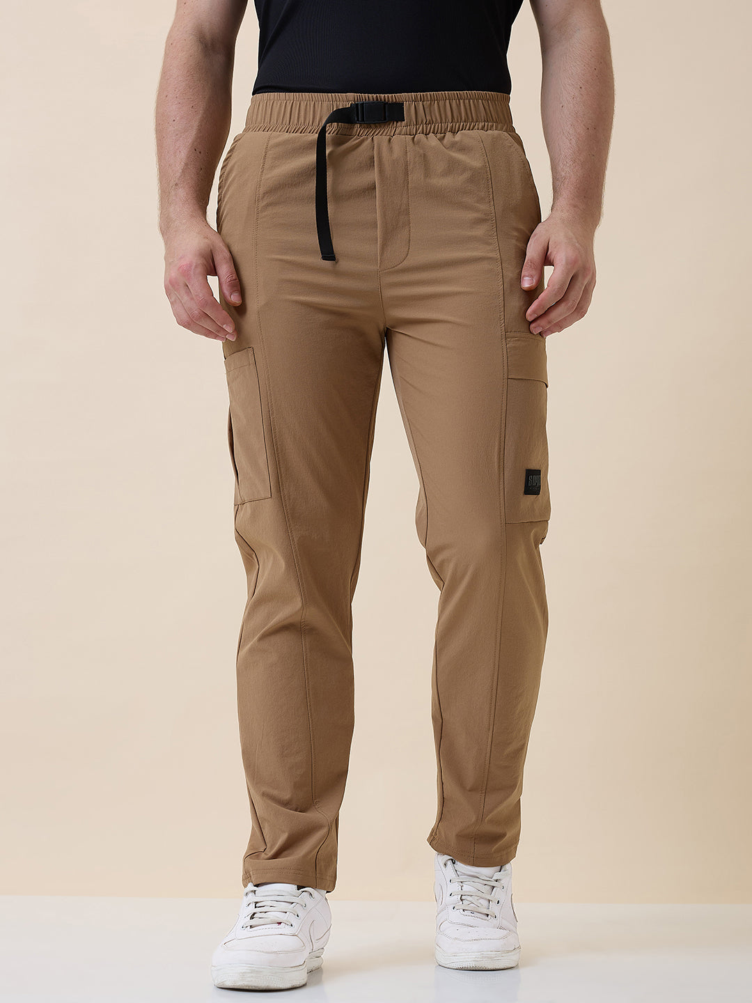 Status Quo Men'S Regular Fit Solid Slip-On Track Pant
