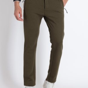 Mens Solid Regular Fit Track Pants
