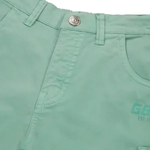 Gini & Jony Boys Blue Solid Cotton Elasticated Shorts